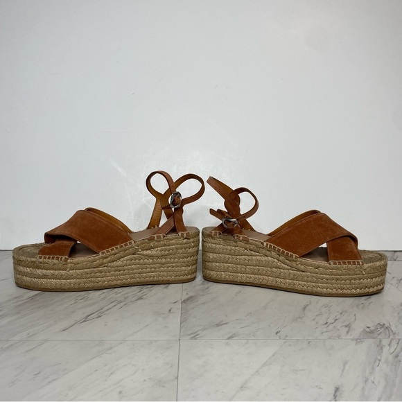 Rag & Bone Hera Brown Espadrille Wedge Sandal 40 10 - Picture 6 of 14